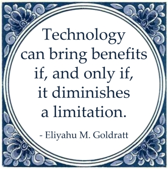 goldratt technology limitation